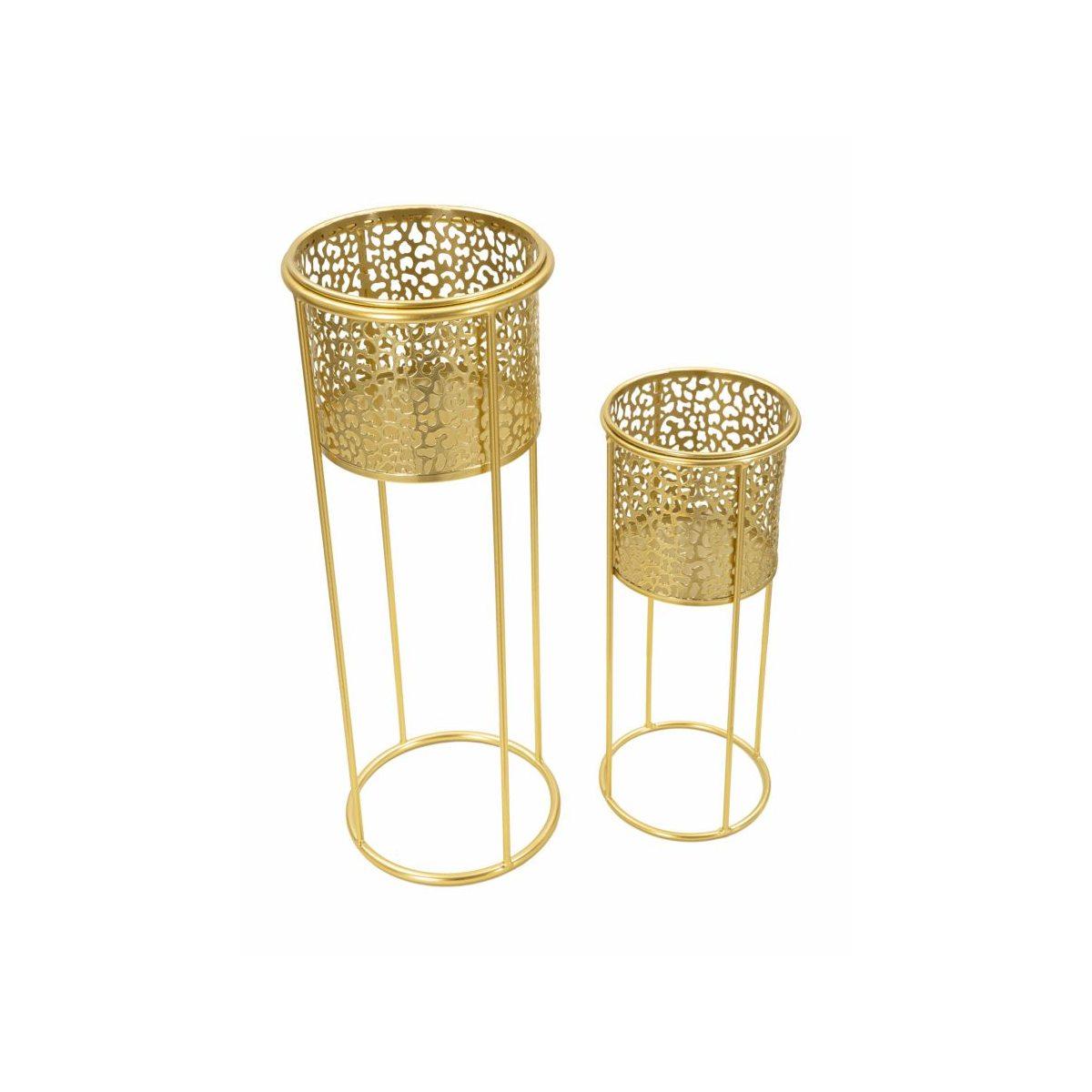 Porta Vasi Nat Coppia cm.Ø17x46-14x34