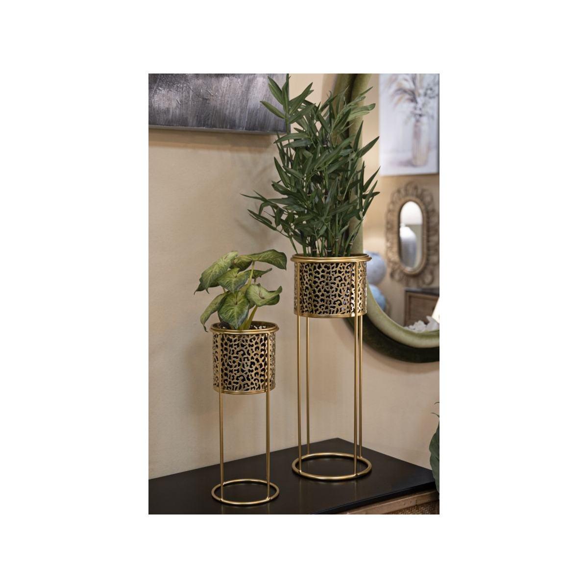 Porta Vasi Nat Coppia cm.Ø17x46-14x34