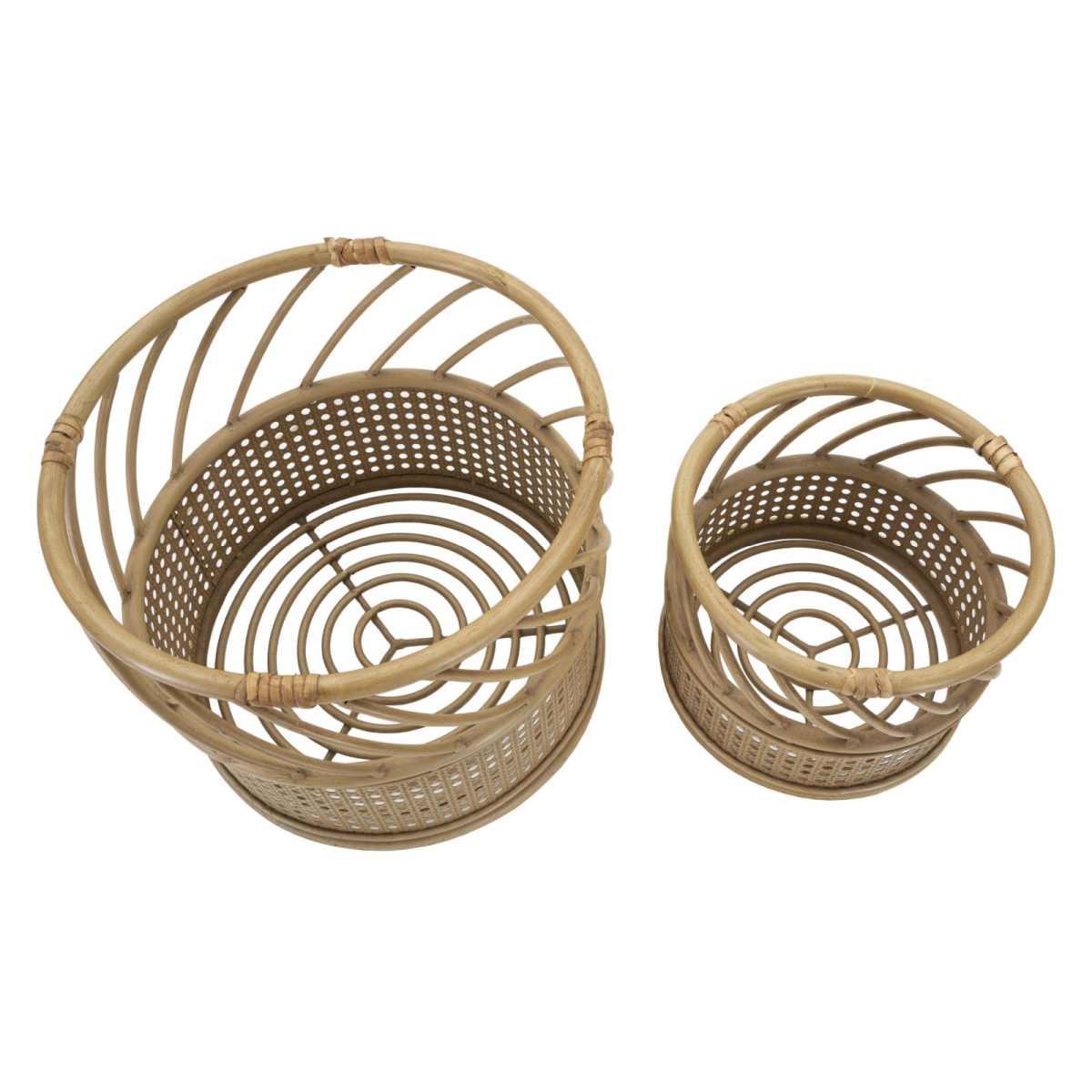 Porta Vasi Panama Coppia cm.Ø30x25-22x18
