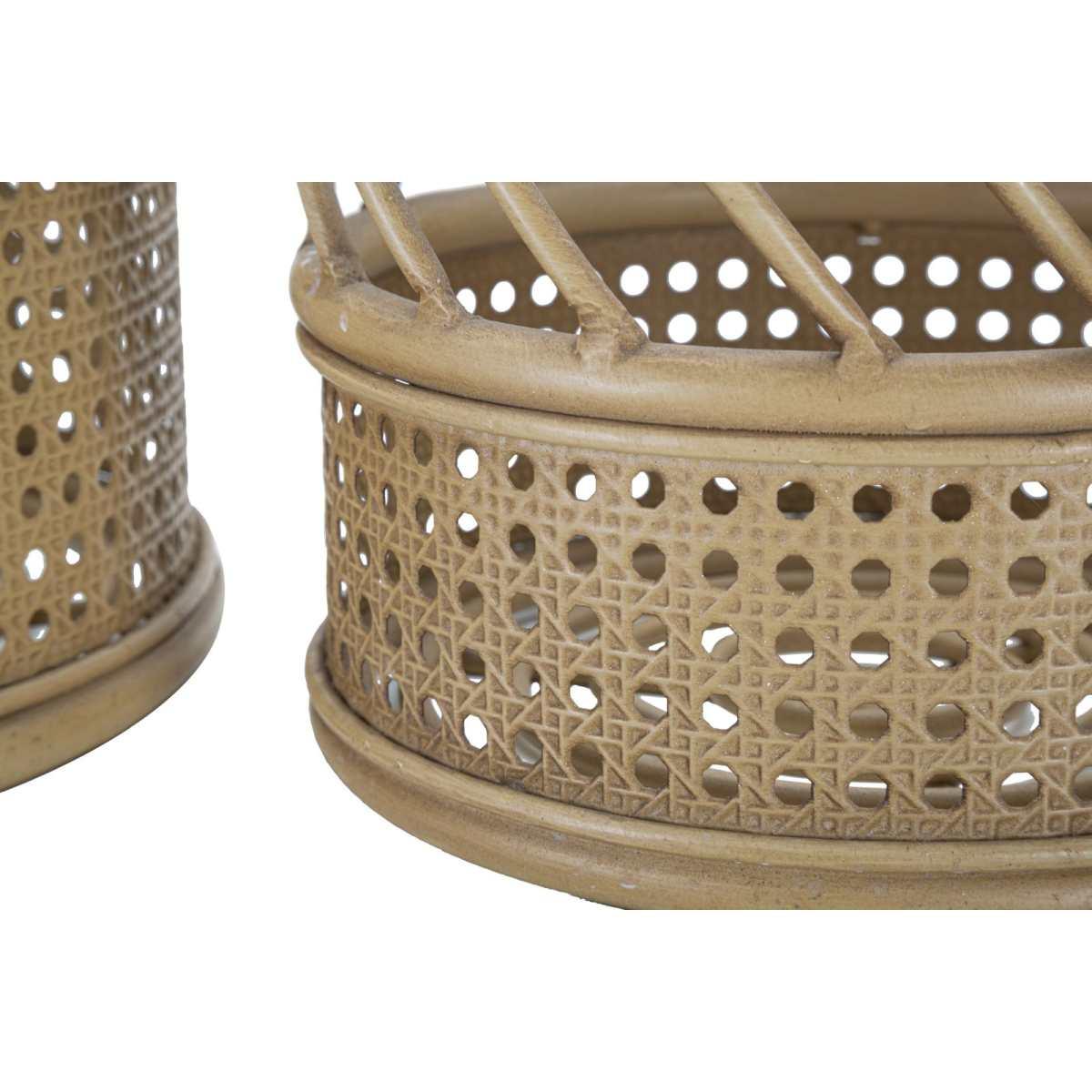Porta Vasi Panama Coppia cm.Ø30x25-22x18