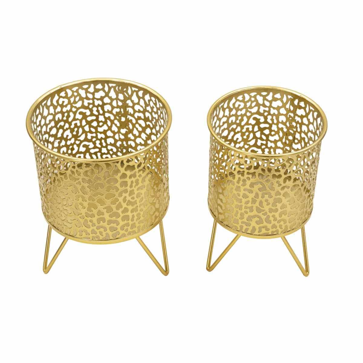 Porta Vasi Piny Coppia cm.Ø16x20-13x20