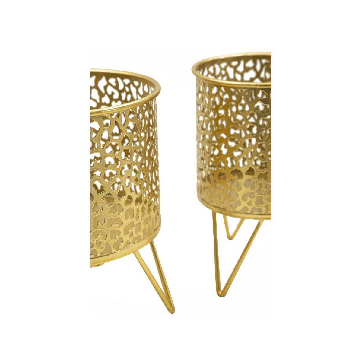 Porta Vasi Piny Coppia cm.Ø16x20-13x20