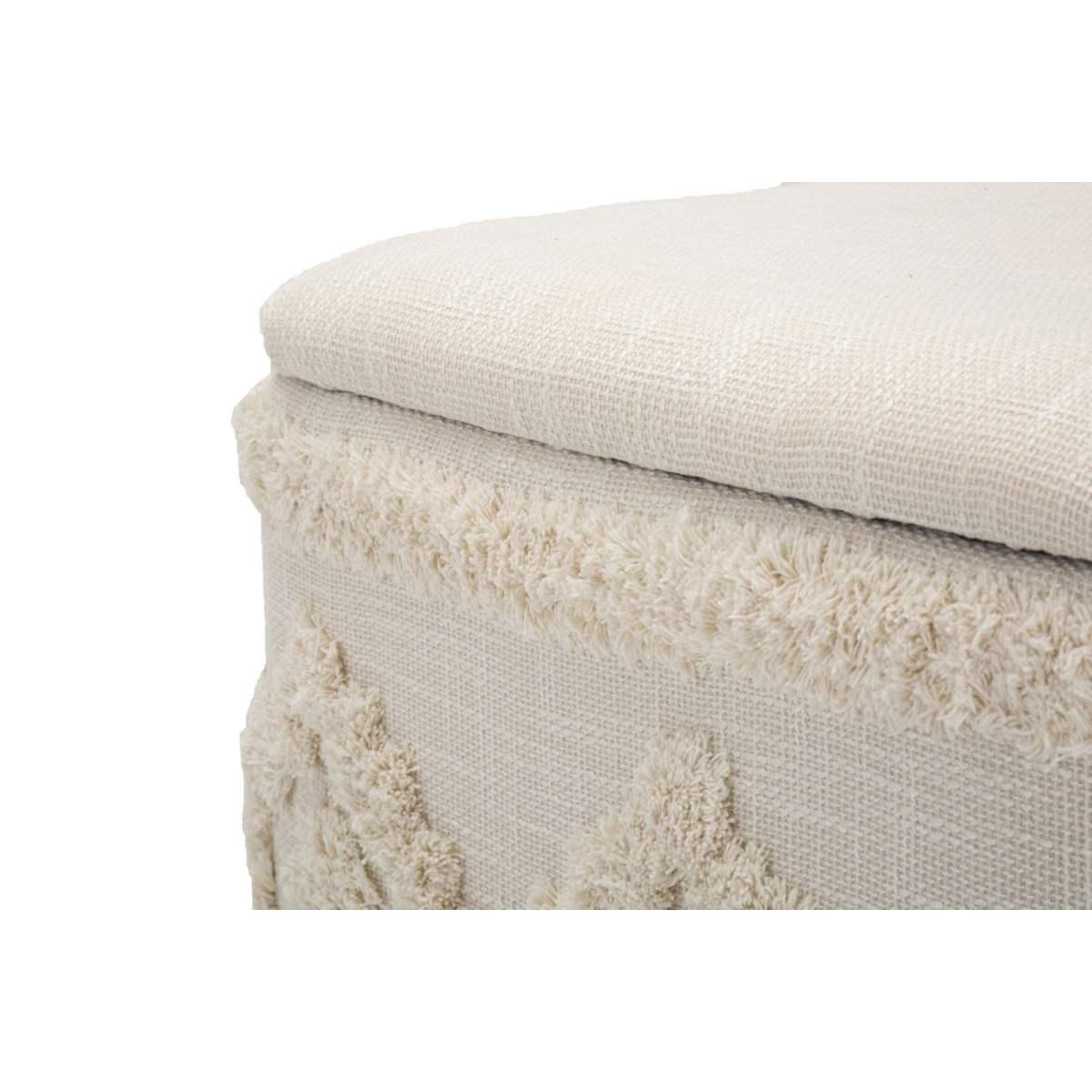 Pouf Contenitore Damasco Quadrato cm.40x40x40