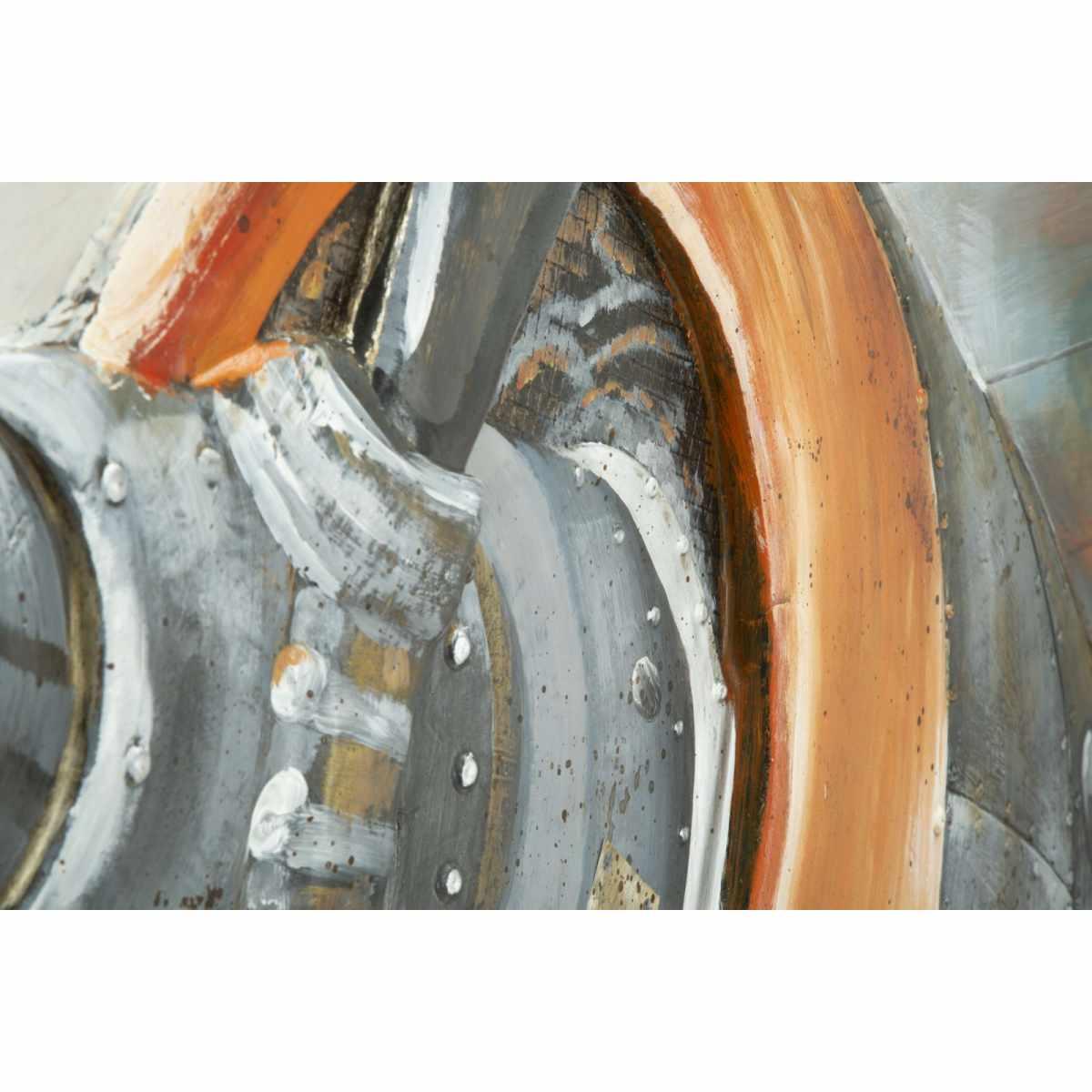 Quadro Dipinto Tela Aviator cm.120x3,7x80