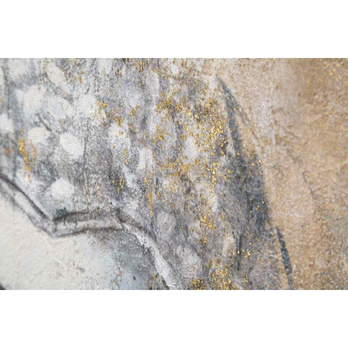 Quadro Dipinto Tela Buddha Light Mod.B cm.80x3x120