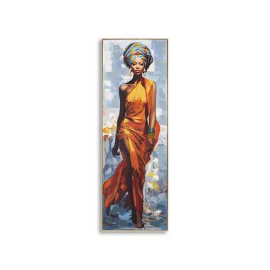 Quadro Dipinto Tela Con Cornice Daphne Mod.B cm.52x4,5x152