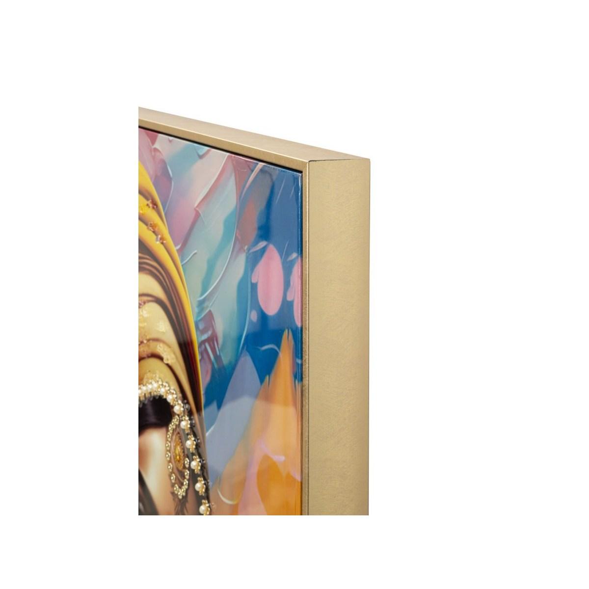 Quadro Dipinto Tela Con Cornice Samira Mod.A cm.72x4,5x102