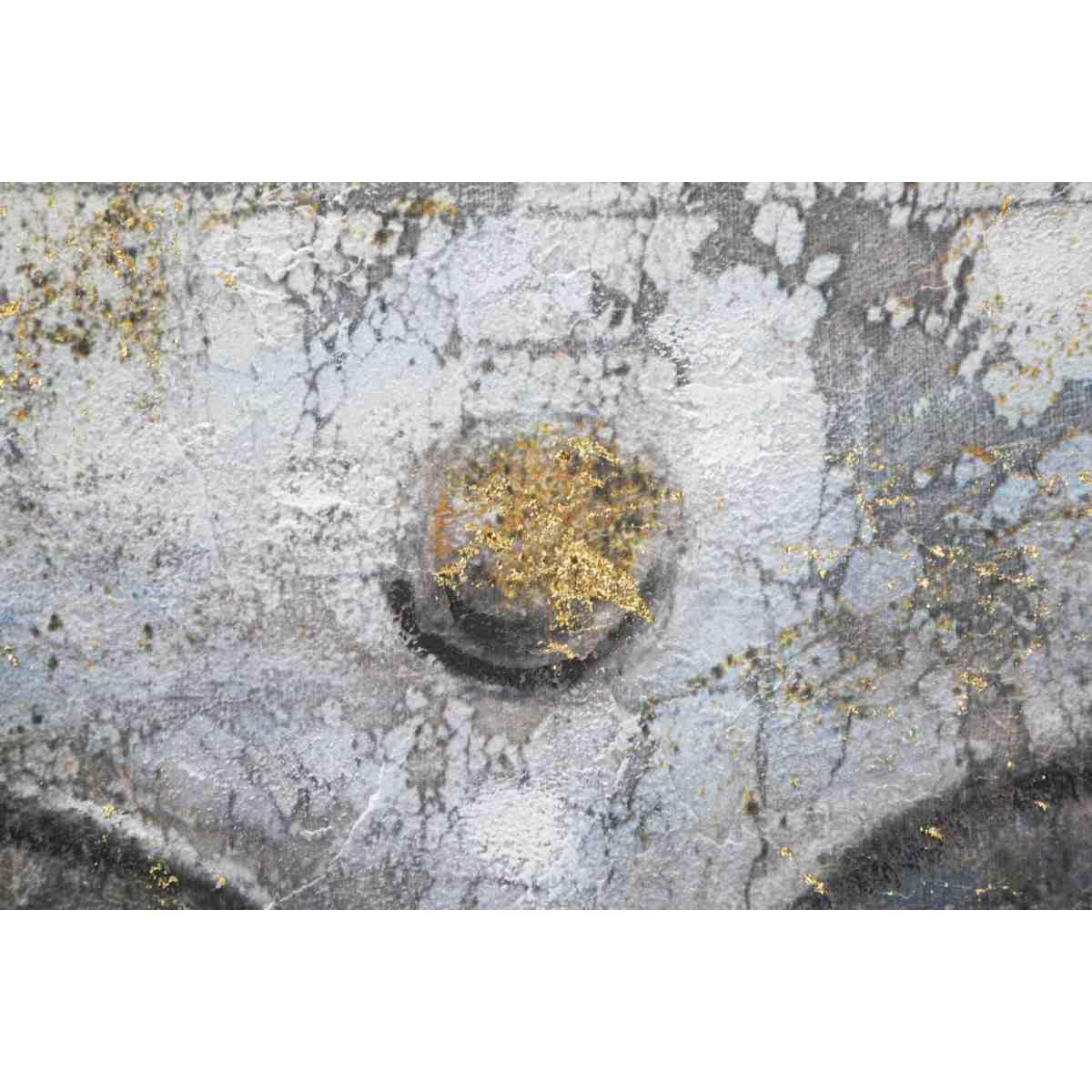 Quadro Dipinto Su Tela Face Buddha Light Mod. A cm.80x3x120