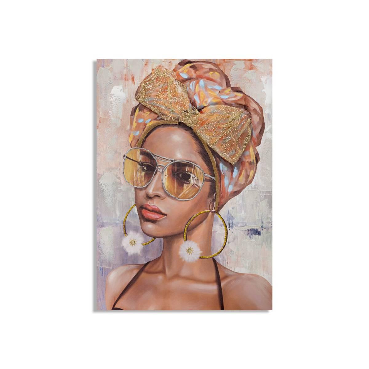Quadro Dipinto Tela Jennifer Mod.B cm.70x3x100
