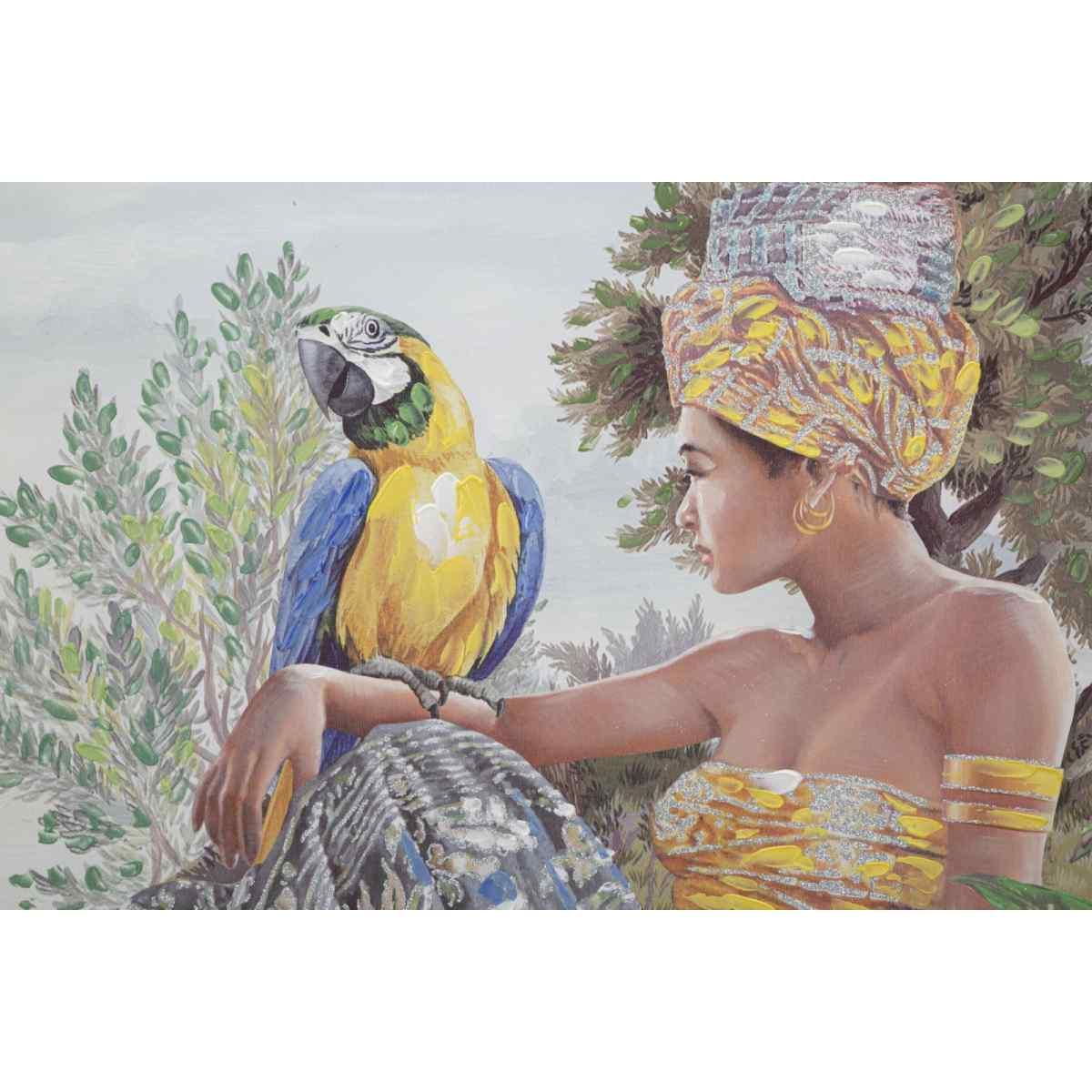 Quadro Dipinto Tela Kenda Orizzontale cm.120x3x90