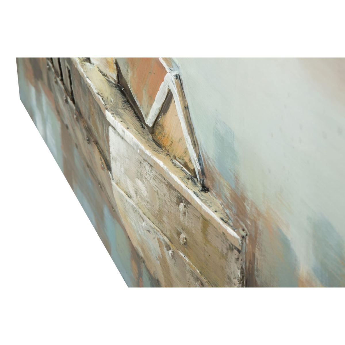 Quadro Dipinto Tela Mulino Vento cm.120x3,7x80