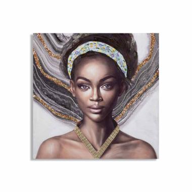 Quadro Dipinto Tela Naomi Mod.B cm.100x3x100