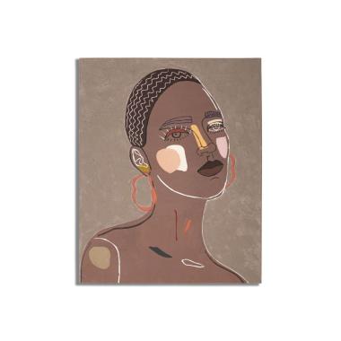 Quadro Dipinto Tela Tribal Mod.A cm.80x2,8x100