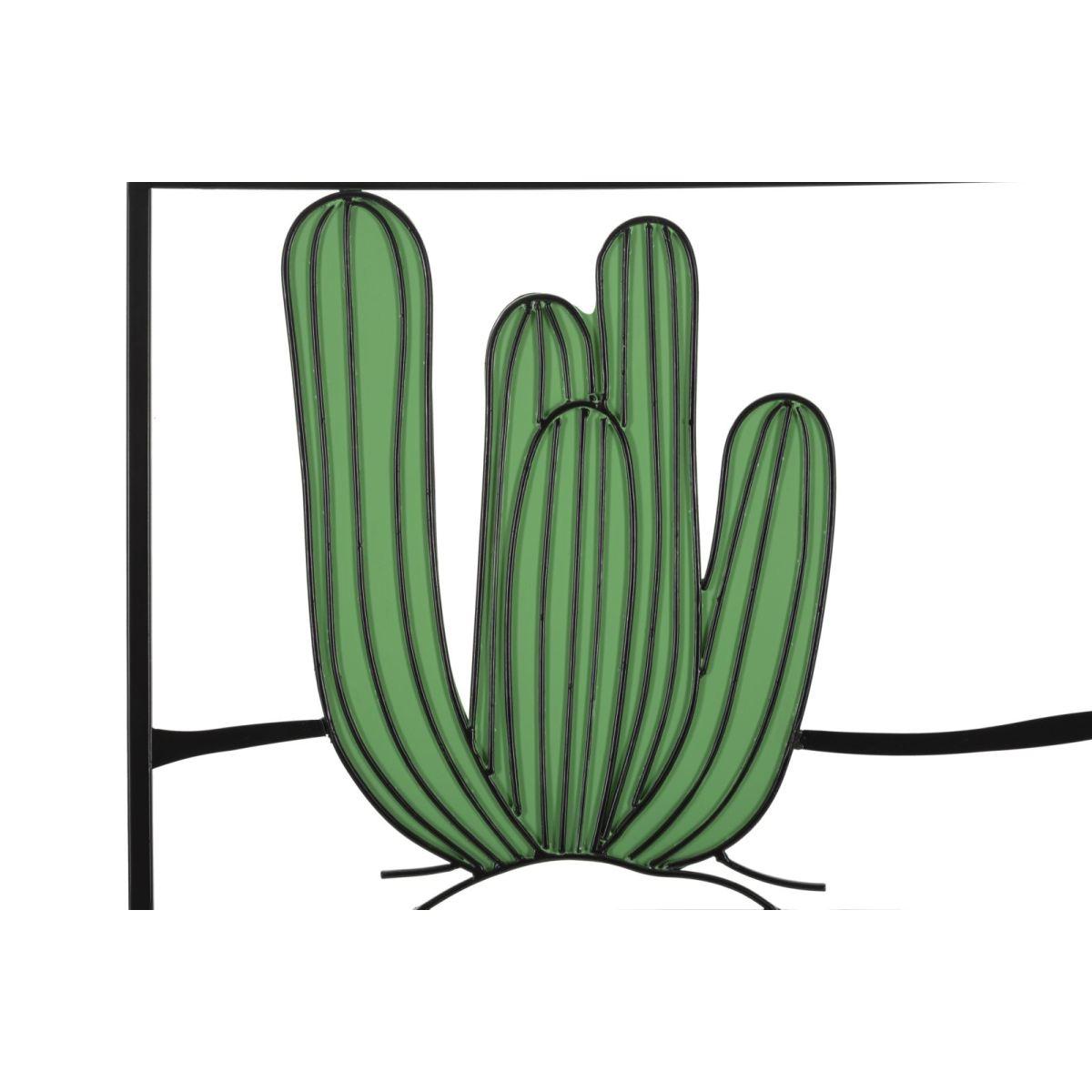 Quadro Pannello Da Muro Cactus cm.60x1,3x33