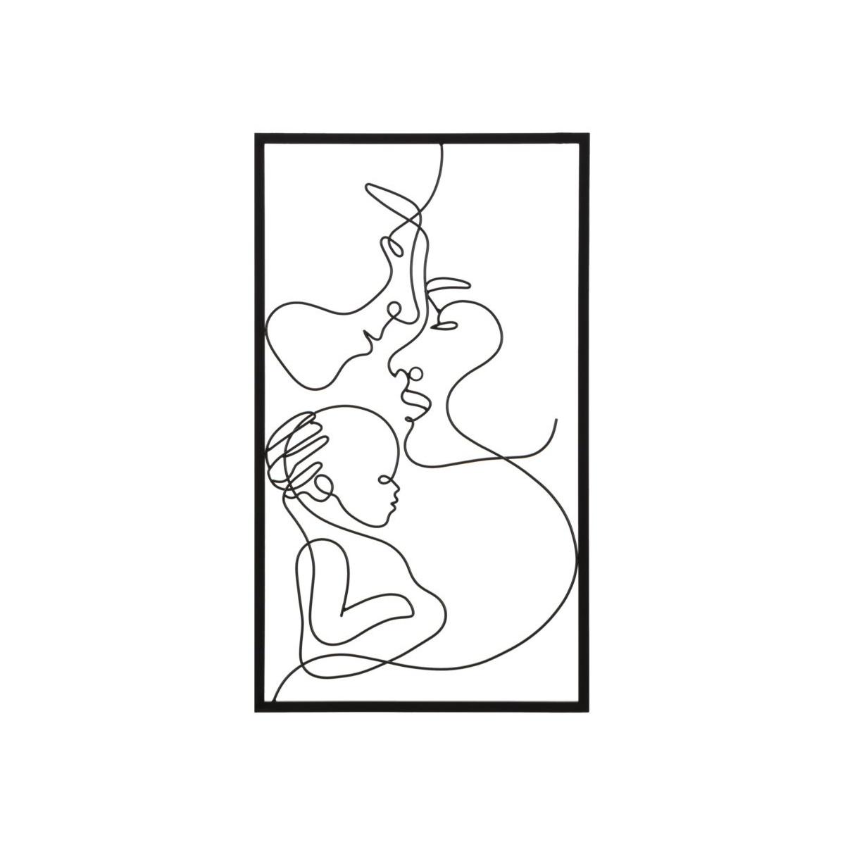 Quadro Pannello Da Muro Family cm.40x1,3x70