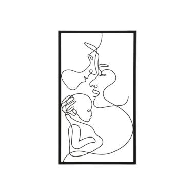 Quadro Pannello Da Muro Family cm.40x1,3x70