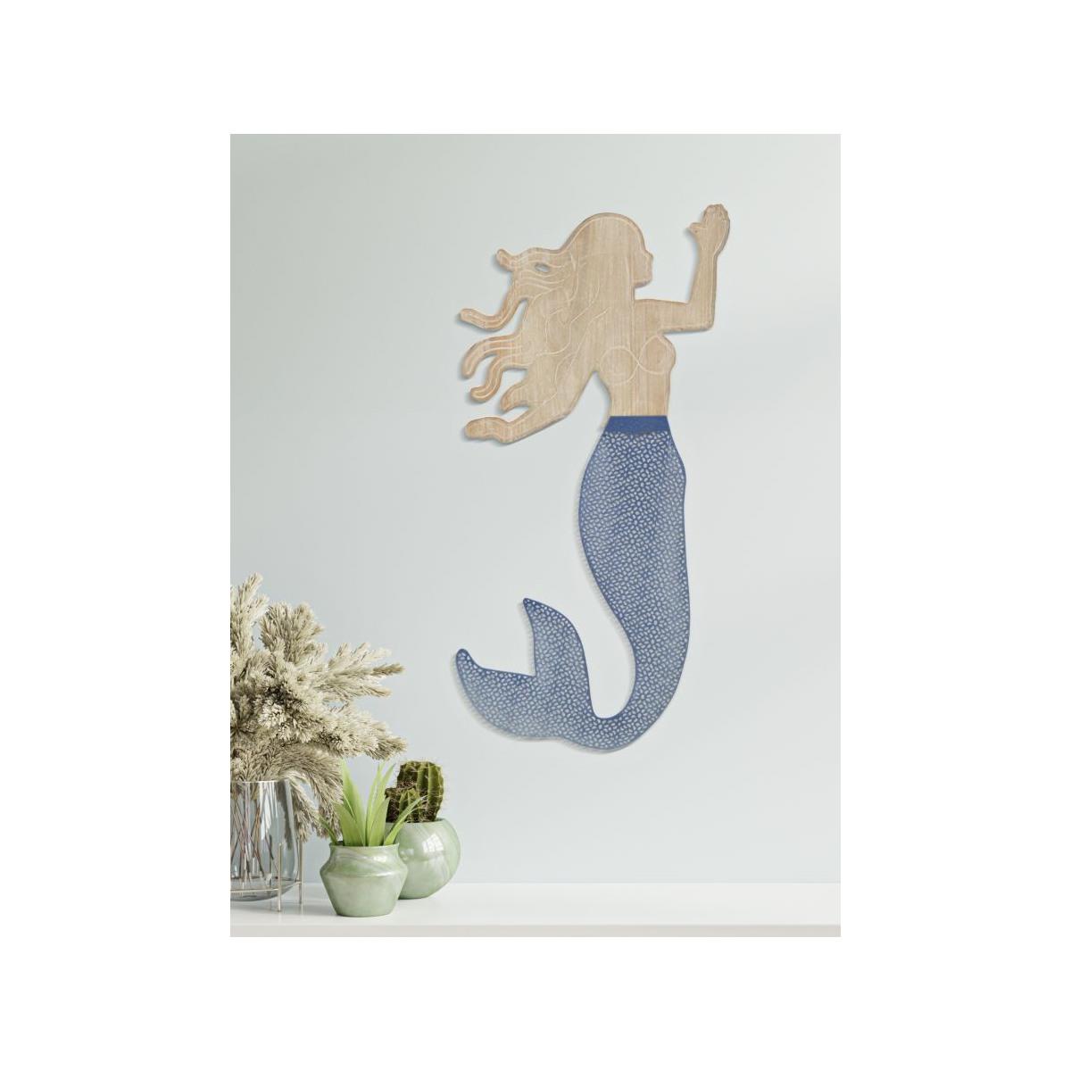 Quadro Pannello Da Muro Sirena cm.30,5x2x60