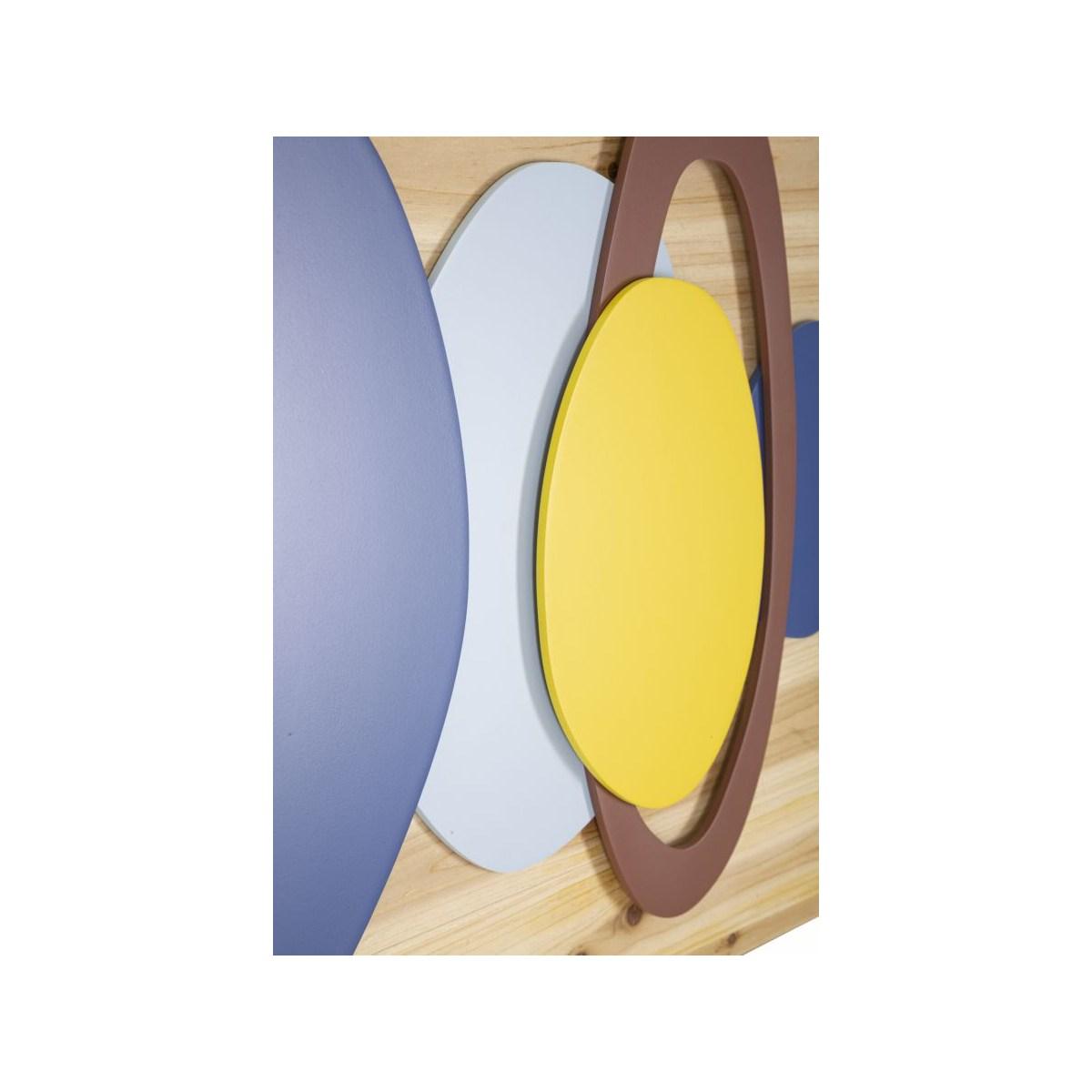 Quadro Pannello Da Muro Wood Color cm.80x2,5x50