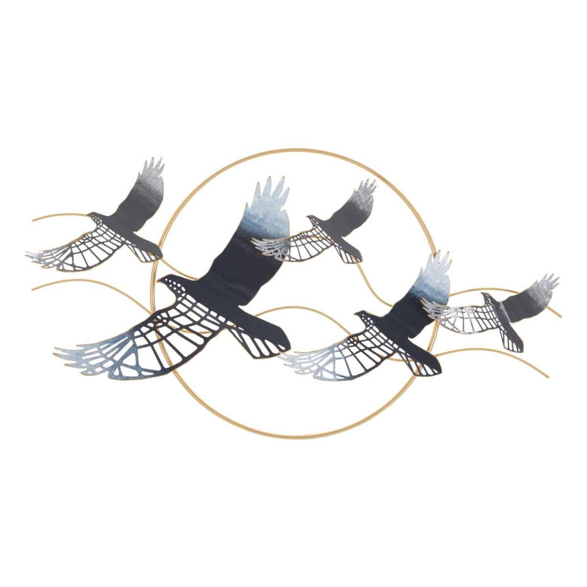 Quadro Pannello In Ferro Bird cm.91x7x50