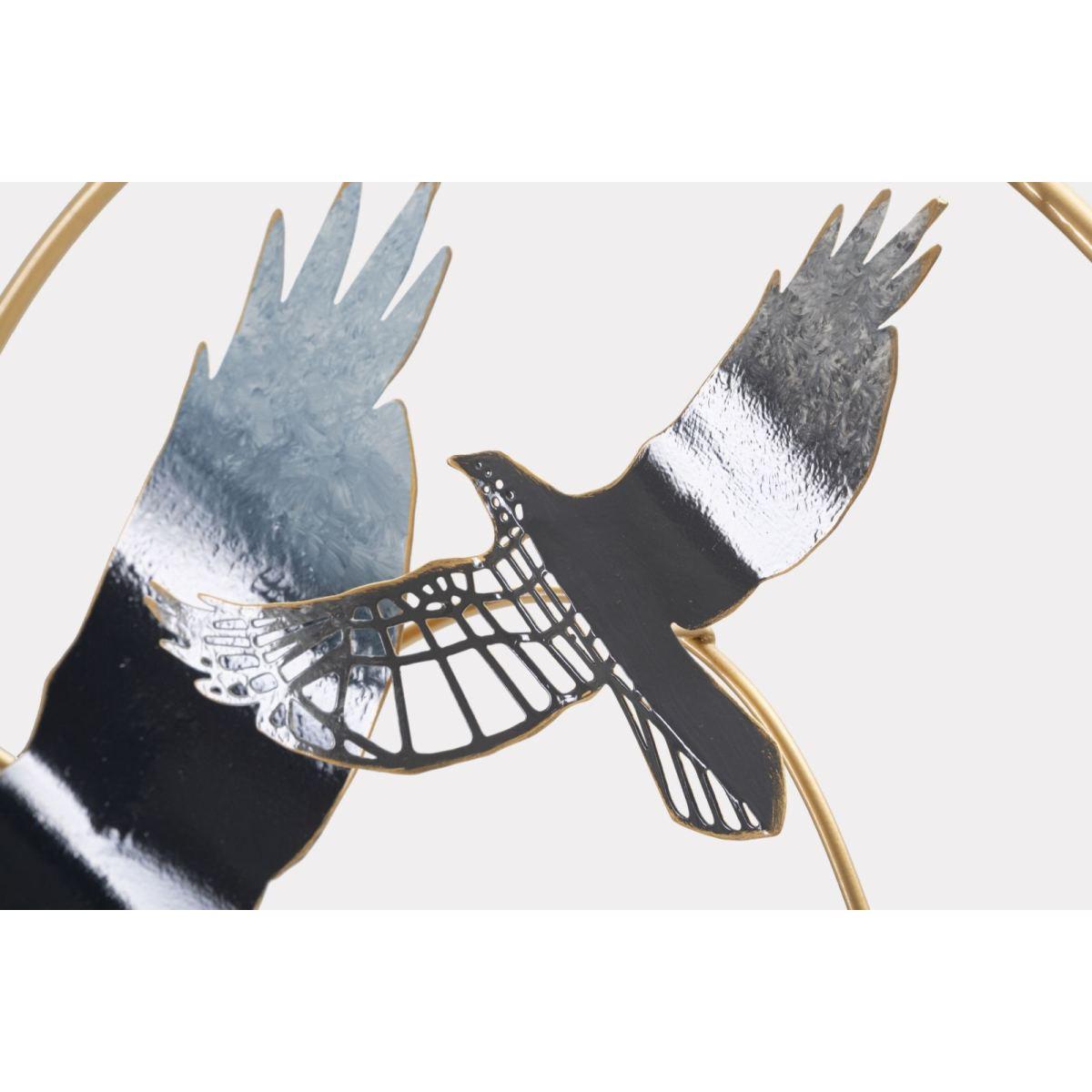 Quadro Pannello In Ferro Bird cm.91x7x50