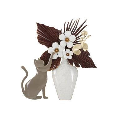 Quadro Pannello In Ferro Cat cm.54,6x8,9x59,7