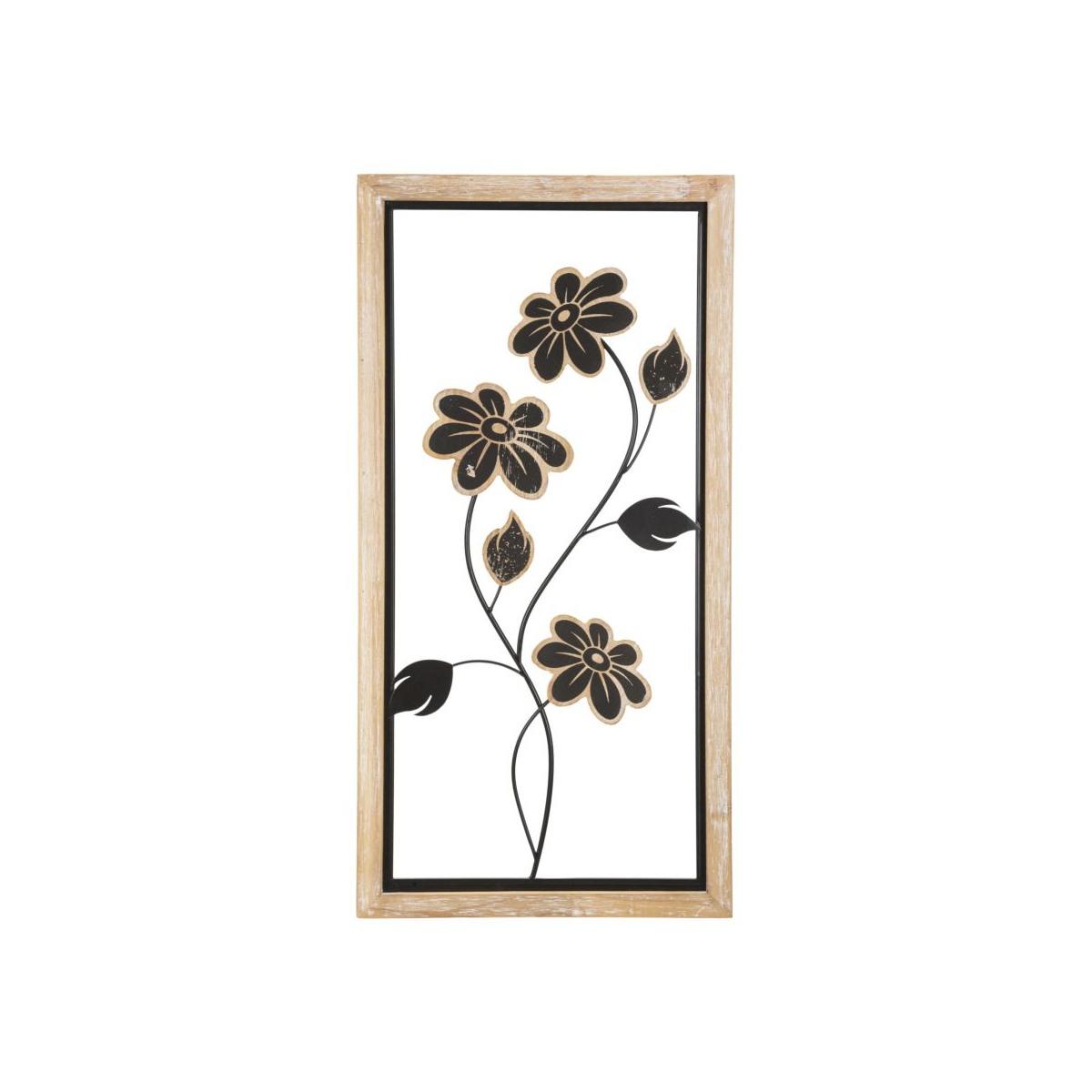 Quadro Pannello In Ferro E Legno Girish Mod.A cm.30x2,5x60