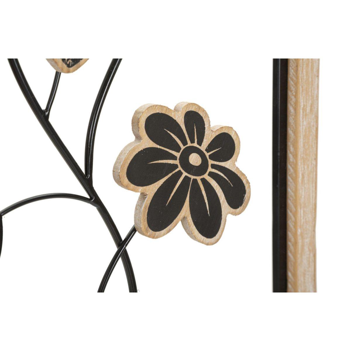 Quadro Pannello In Ferro E Legno Girish Mod.A cm.30x2,5x60