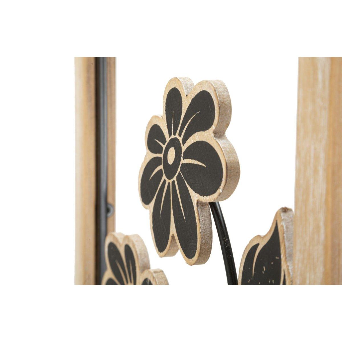 Quadro Pannello In Ferro E Legno Girish Mod.A cm.30x2,5x60