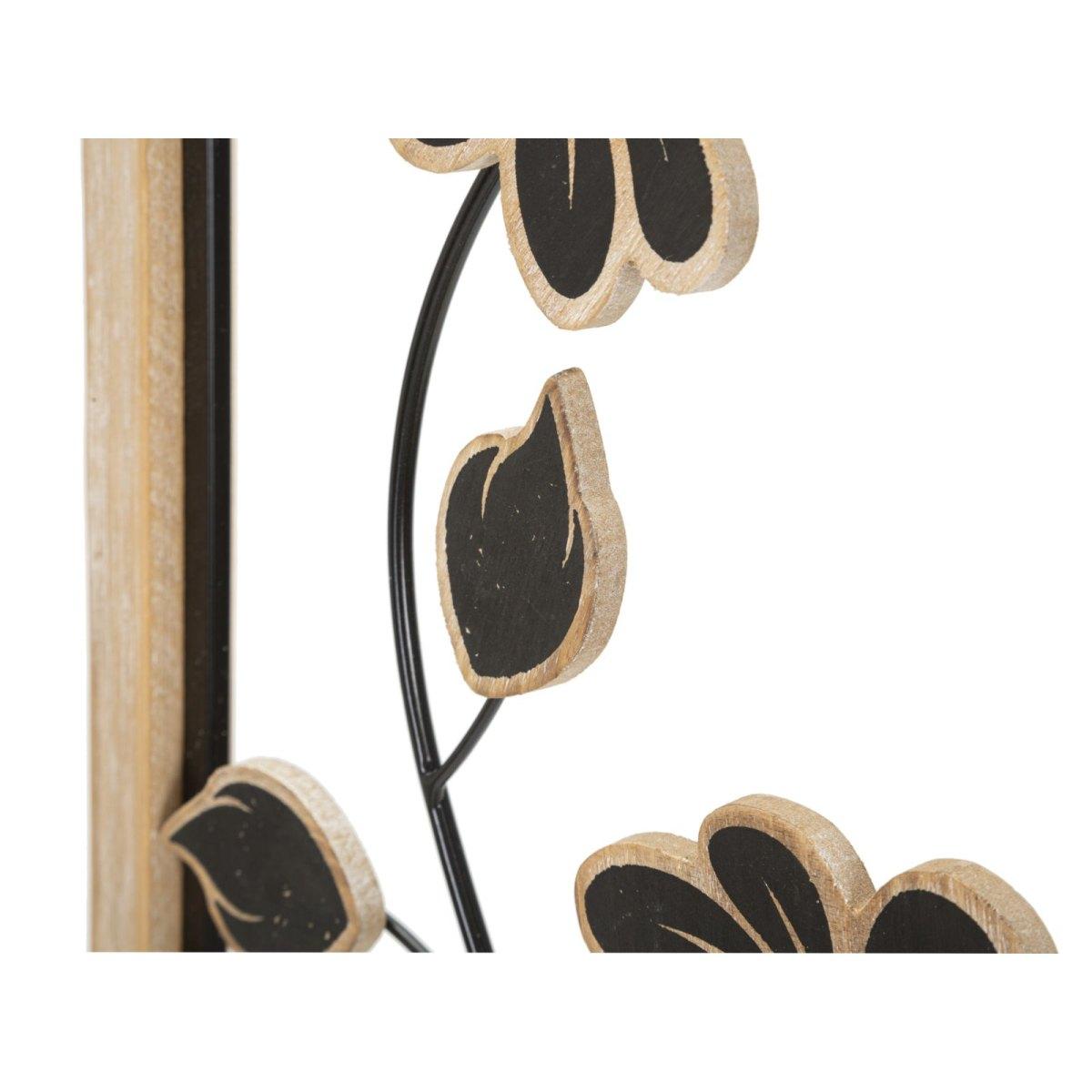 Quadro Pannello In Ferro E Legno Girish Mod.B cm.30x2,5x60