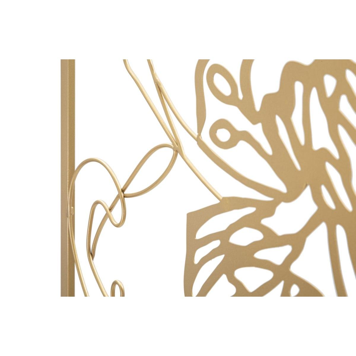 Quadro Pannello In Ferro Gold Face cm.60x1x80