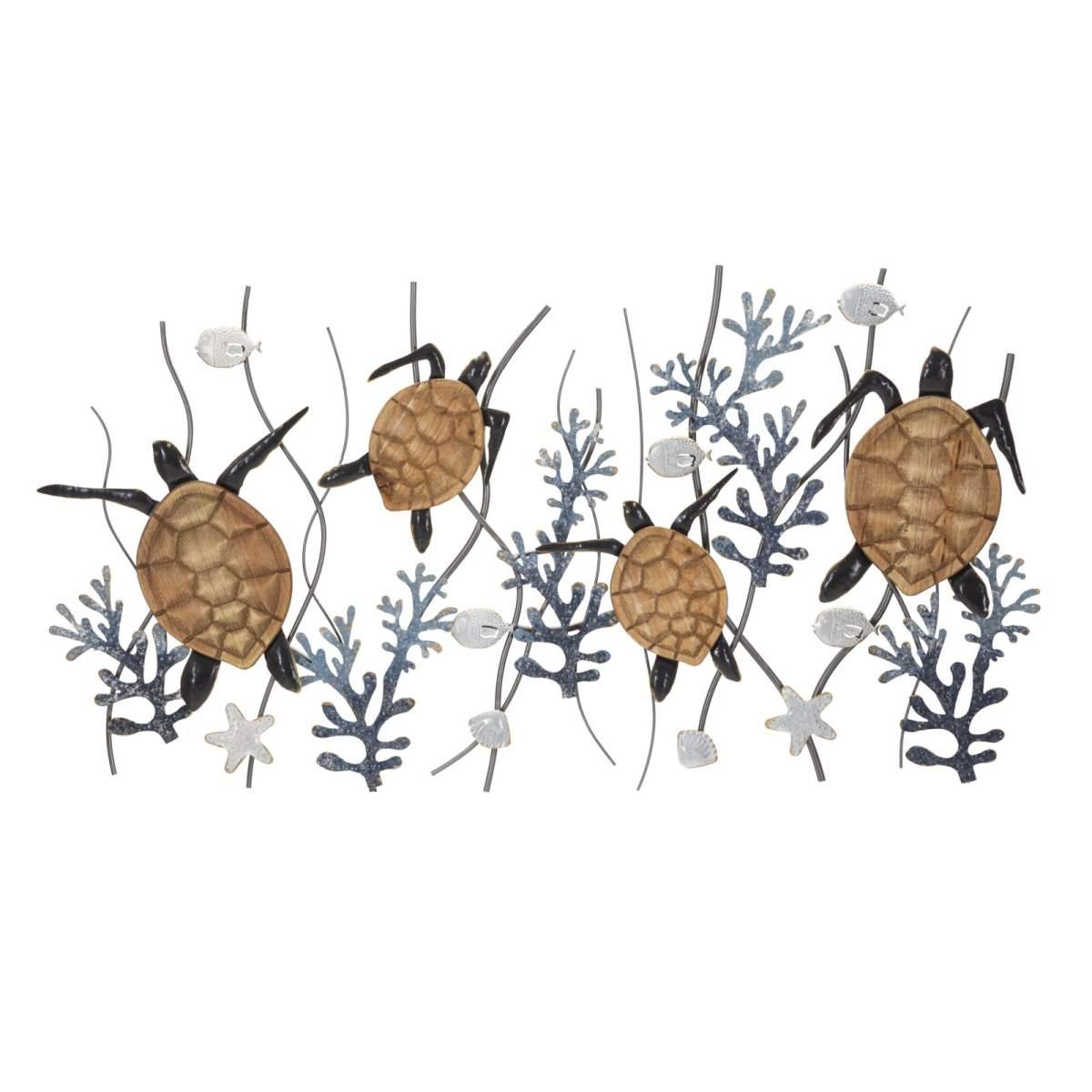 Quadro Pannello In Ferro Turtle cm.132,7x5,7x69,9