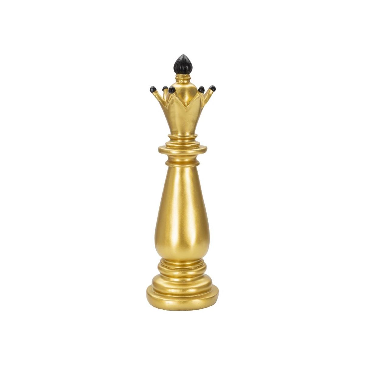 Scultura Alfiere Oro E Nero cm.Ø12,5x38,5