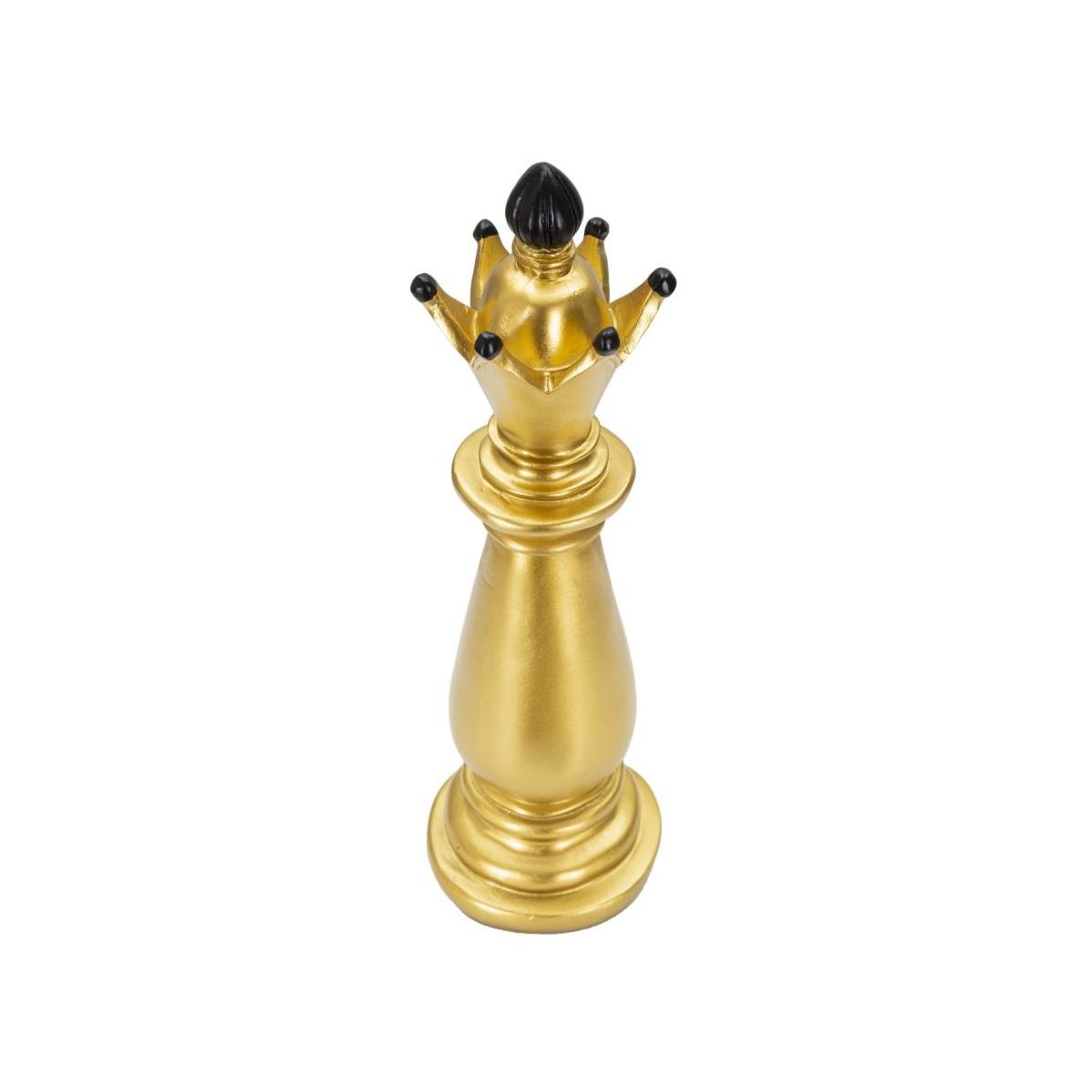 Scultura Alfiere Oro E Nero cm.Ø12,5x38,5