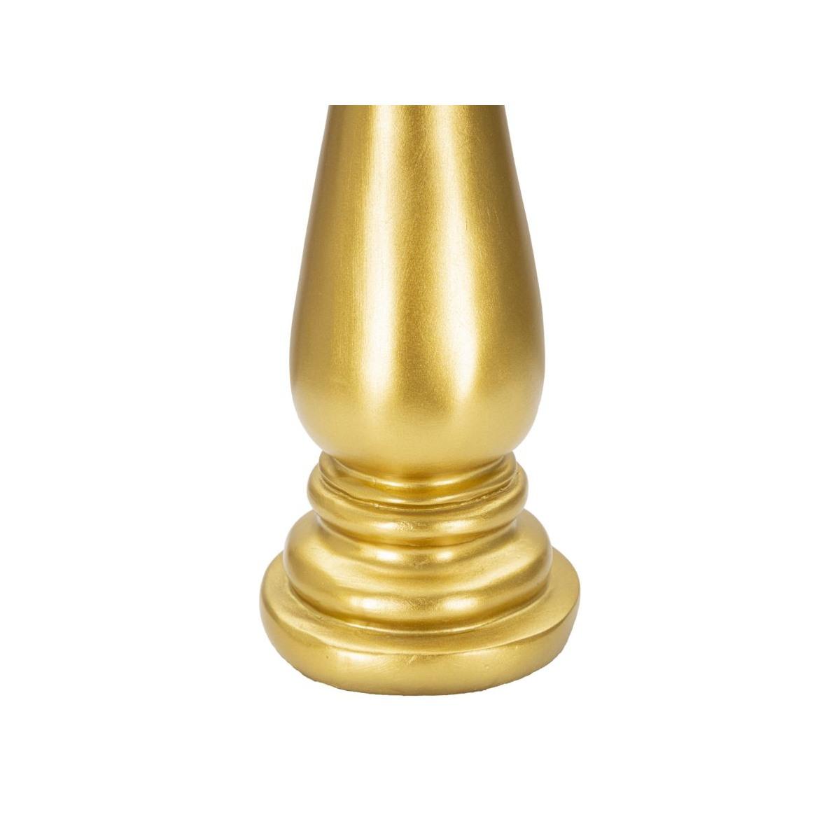 Scultura Alfiere Oro E Nero cm.Ø12,5x38,5