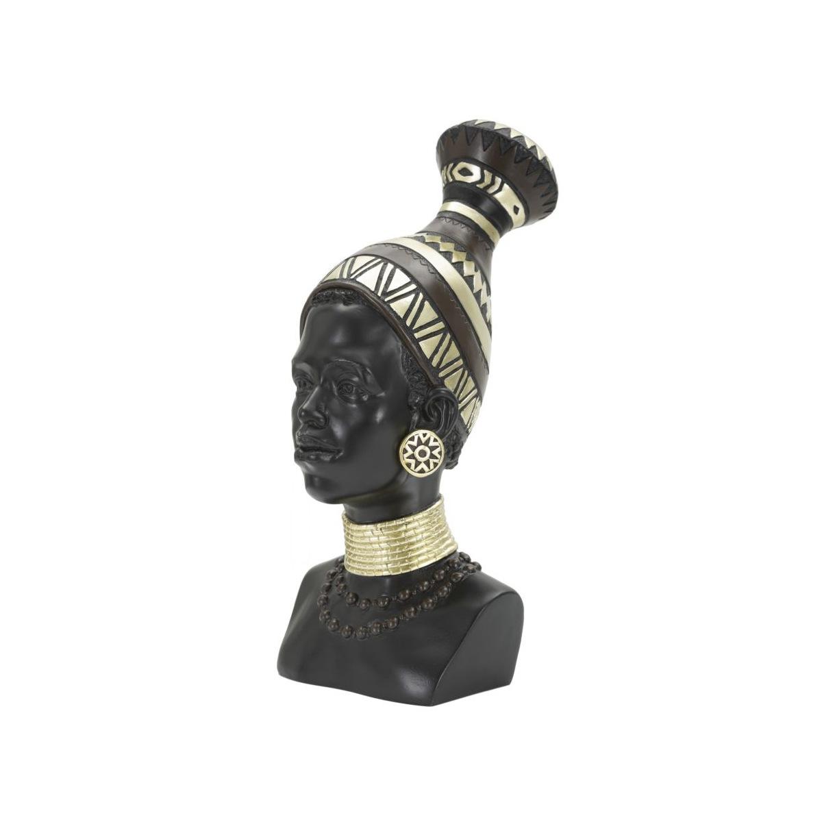 Scultura Donna Masai Tribu cm.23x19x38,5