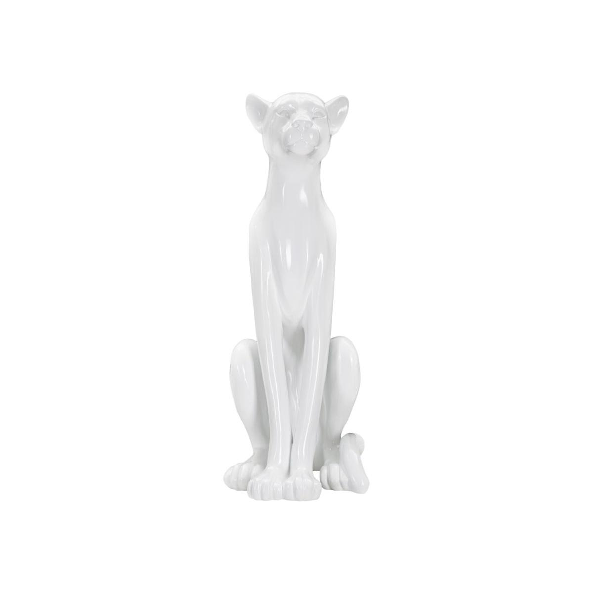 Scultura Leopardo Sit cm.27x28x74