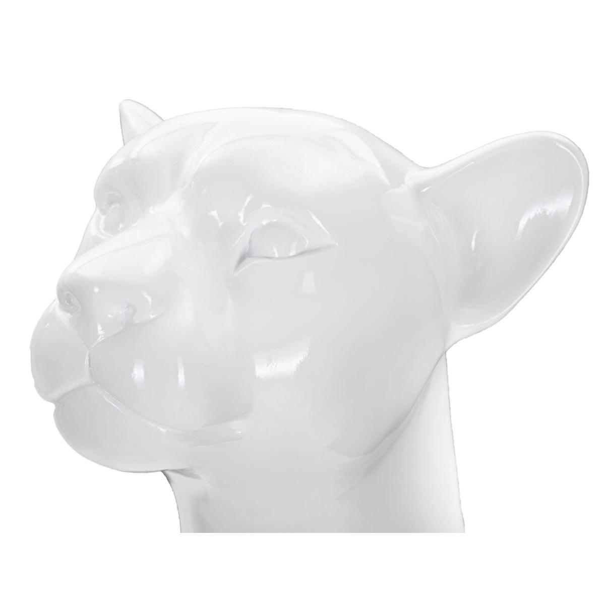 Scultura Leopardo Sit cm.27x28x74