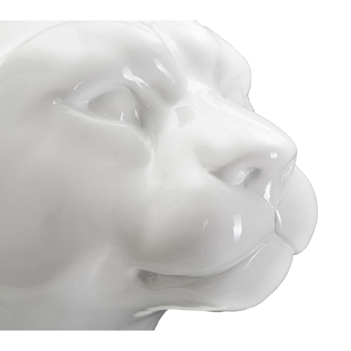 Scultura Leopardo Sit cm.27x28x74