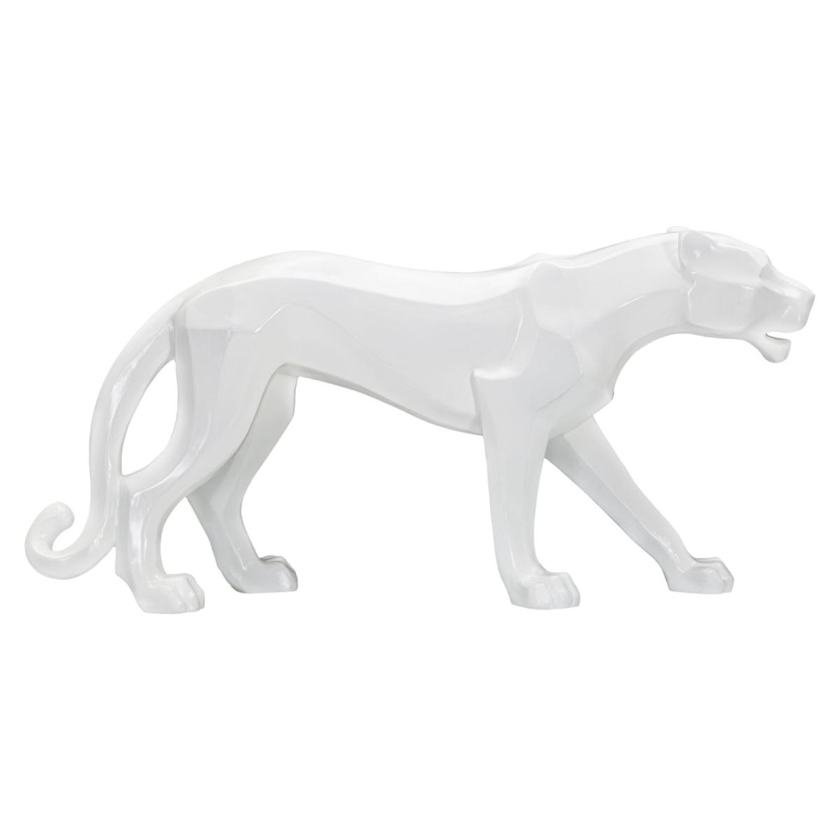 Scultura Pantera White cm.70x18x32,5