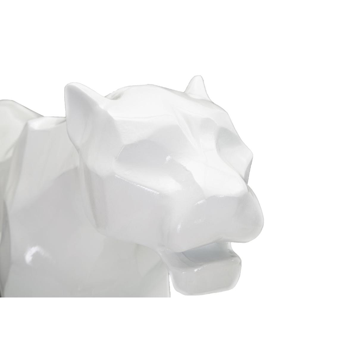 Scultura Pantera White cm.70x18x32,5