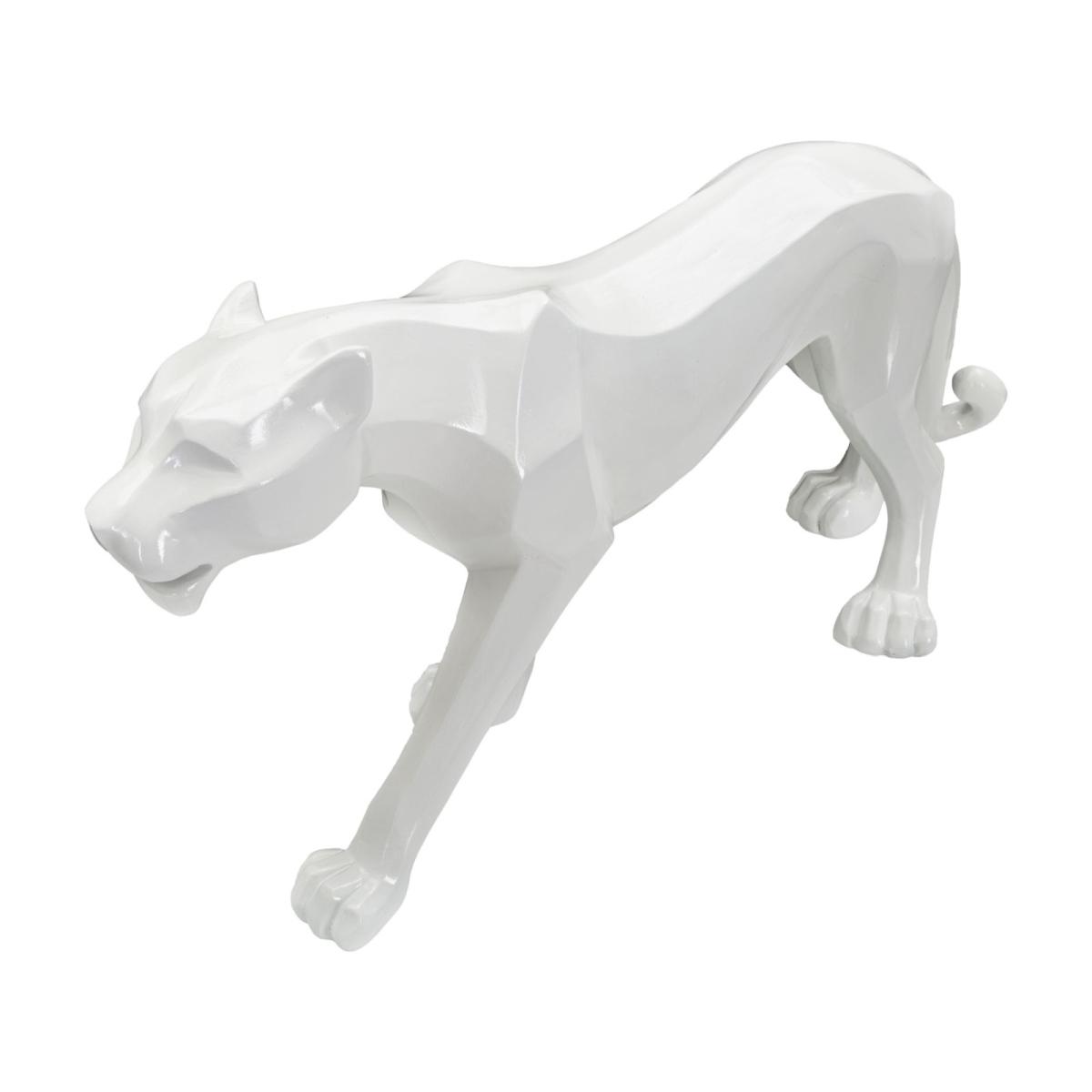 Scultura Pantera White cm.70x18x32,5