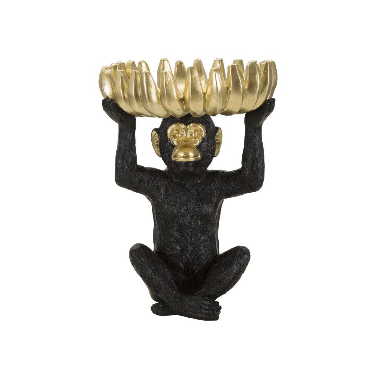 Scultura Scimmia Svuota Tasche Banane cm.Ø23x31,5