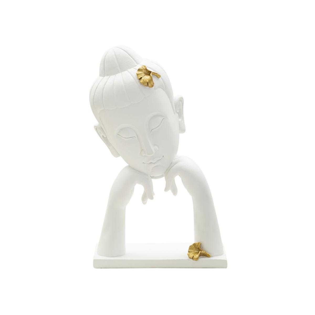 Scultura Testa Buddha Mod.B cm.21,5x13x36
