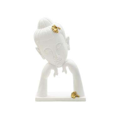Scultura Testa Buddha Mod.B cm.21,5x13x36