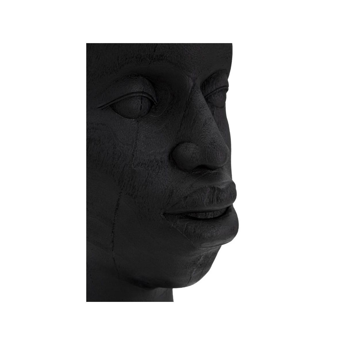 Scultura Uomo Masai cm.25x25x56