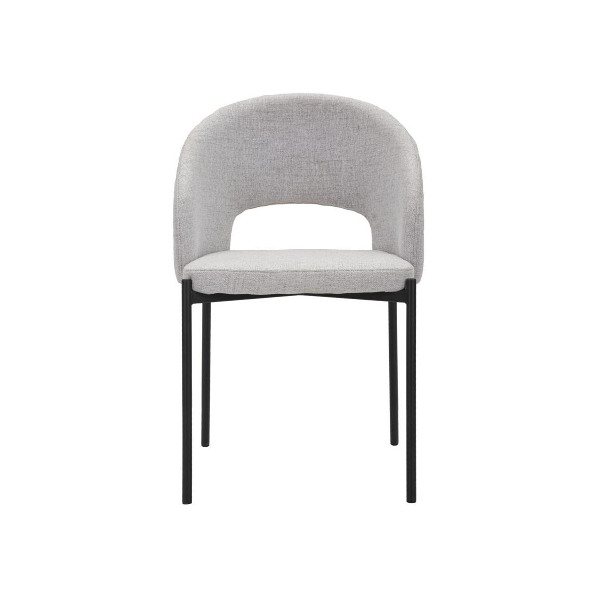 Sedia Helsinki Grigia Set 2 Pz cm.51x53x80