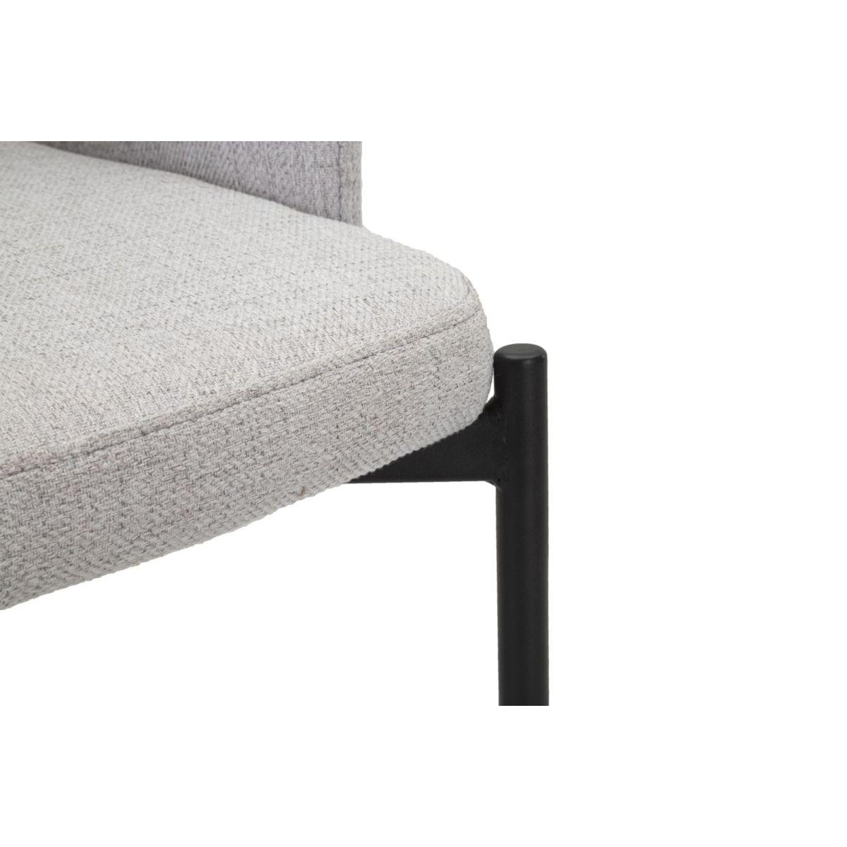 Sedia Helsinki Grigia Set 2 Pz cm.51x53x80