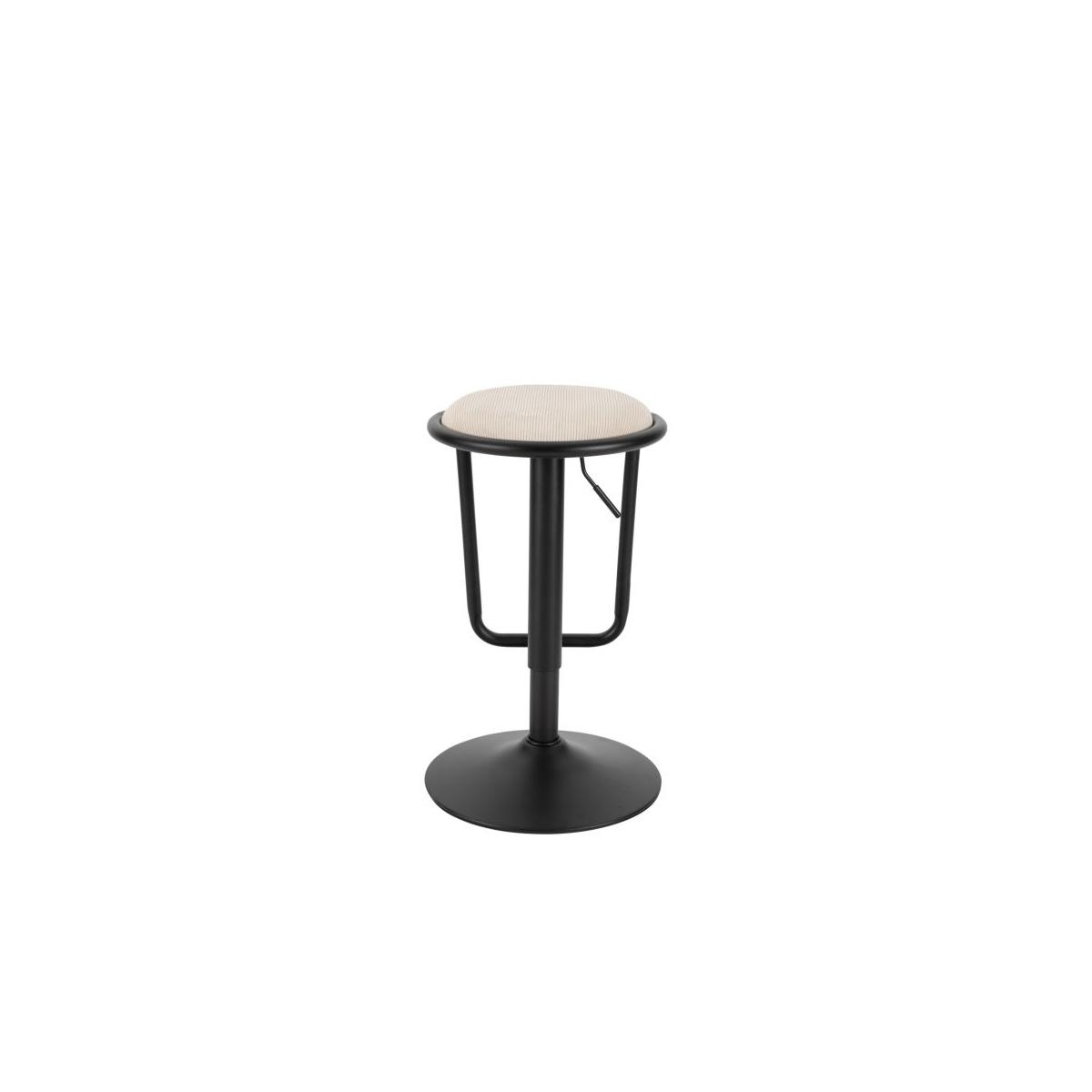 Sgabello Bar Destiny Bianco cm.Ø41x61-83