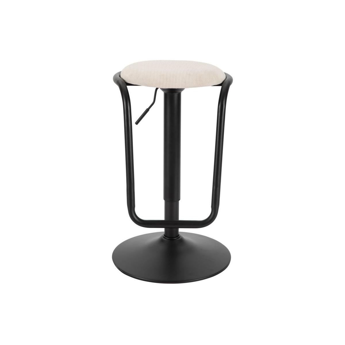 Sgabello Bar Destiny Bianco cm.Ø41x61-83