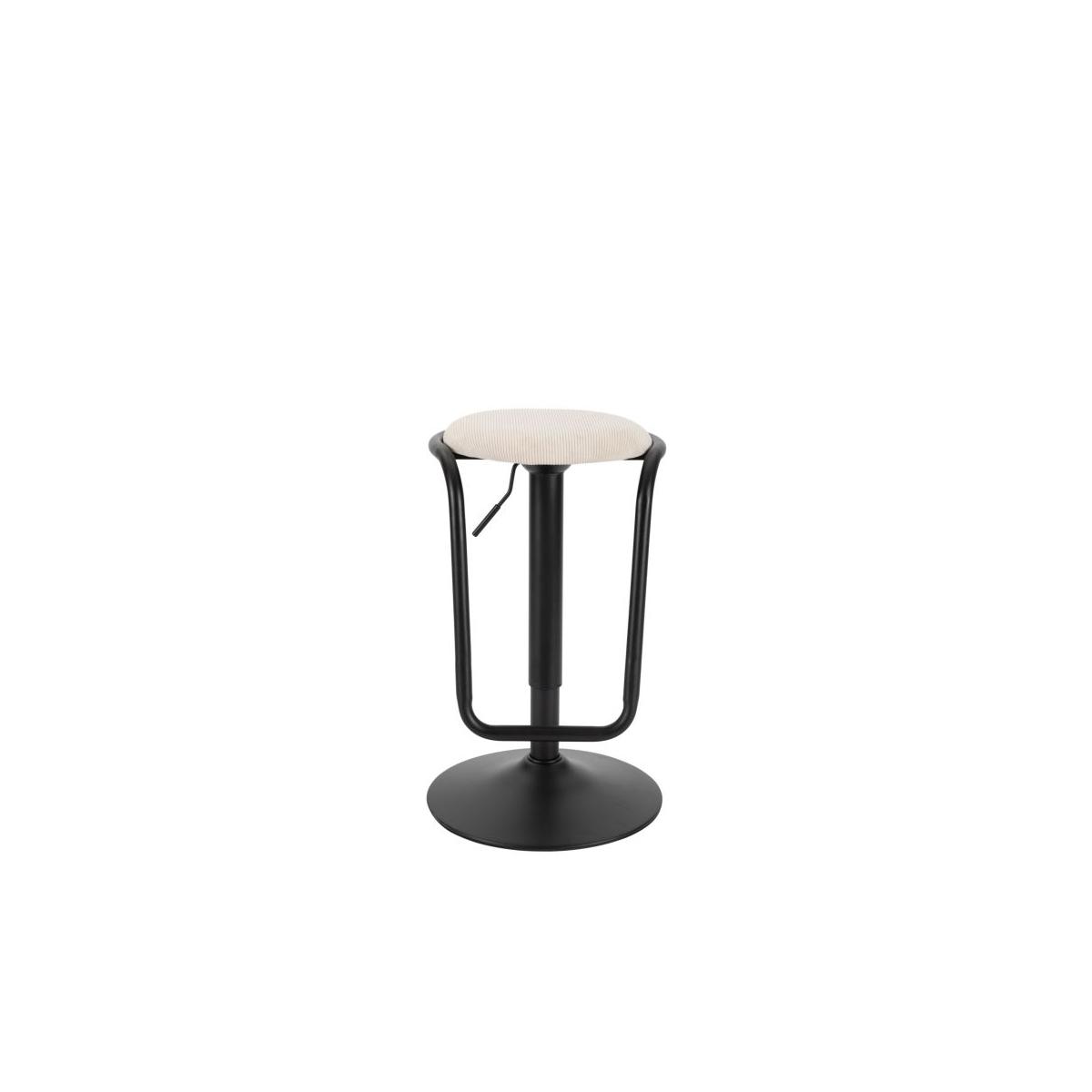 Sgabello Bar Destiny Bianco cm.Ø41x61-83